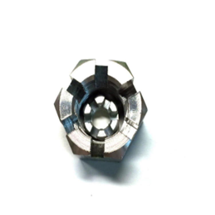 DIN935 Hex Flange Hexagon Slotted Round Lock nut nut