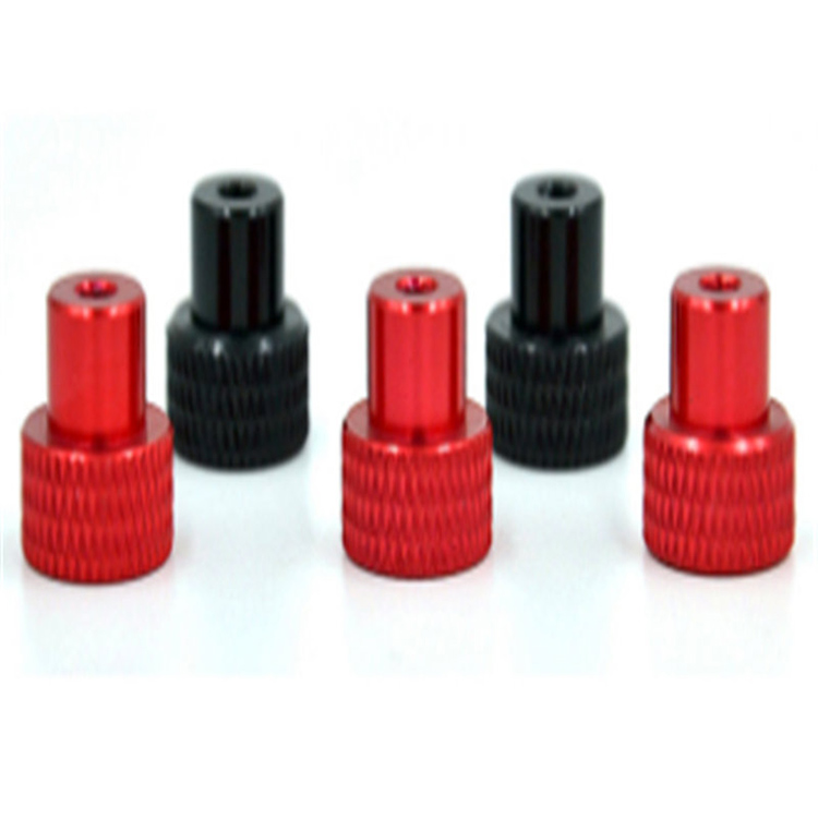 Reka bentuk baru aloi aluminium anodized nut thumb knurled