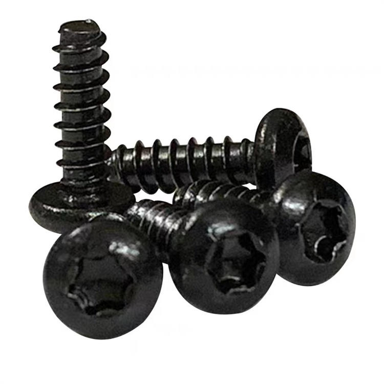 Keluli karbon hitam m4 torx pan head self tapping screws