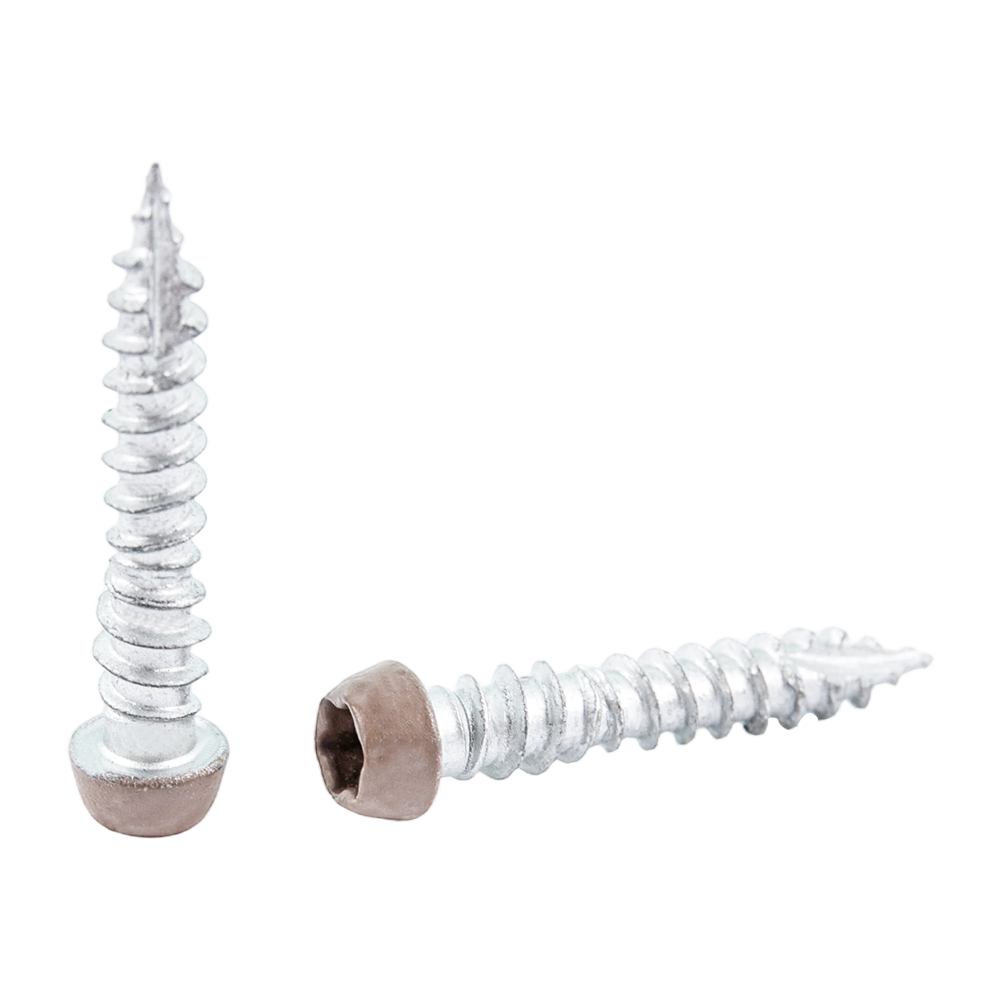 Warna Kepala Torx 20 Jenis 17 Titik Slot Skru Decking Komposit Skru Kayu Keluli Tahan Karat 