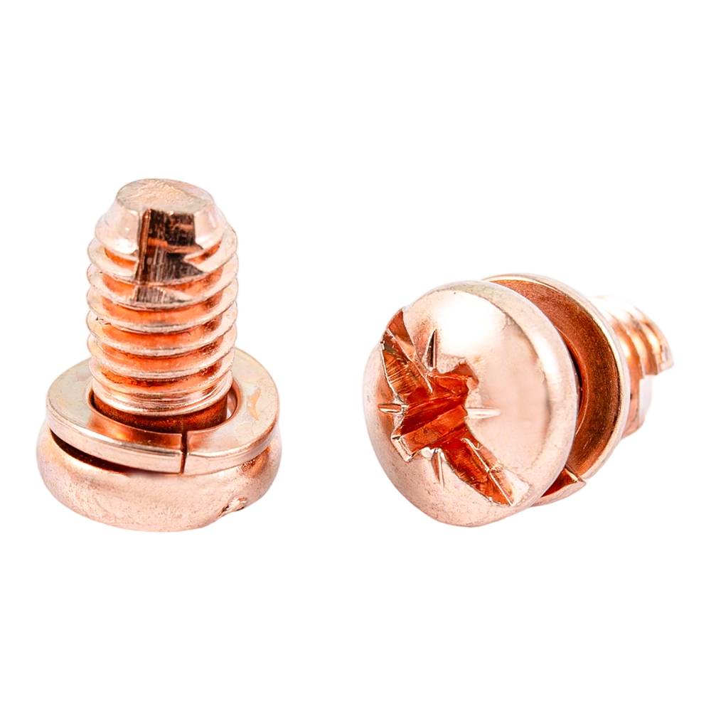 Skru kepala kuali warna tersuai dengan spring dan mesin basuh rata Skru kepala kuali warna tersuai dengan spring dan mesin basuh rata