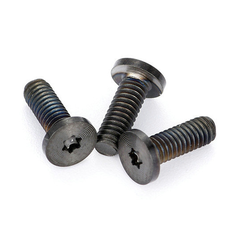 Skru PVD hitam torx kepala rata corak CD