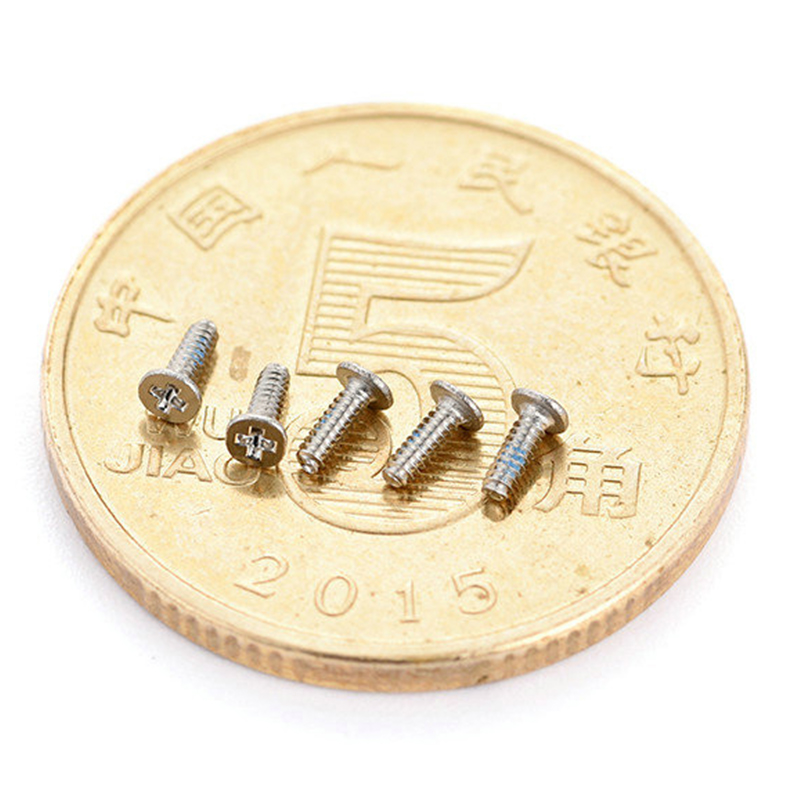 Keluli tahan karat silang kepala benam M0.8 M1.0 M1.2 M1.4 M1.7 skru kecil Keluli tahan karat silang kepala benam M0.8 M1.0 M1.2 M1.4 M1.7 skru kecil