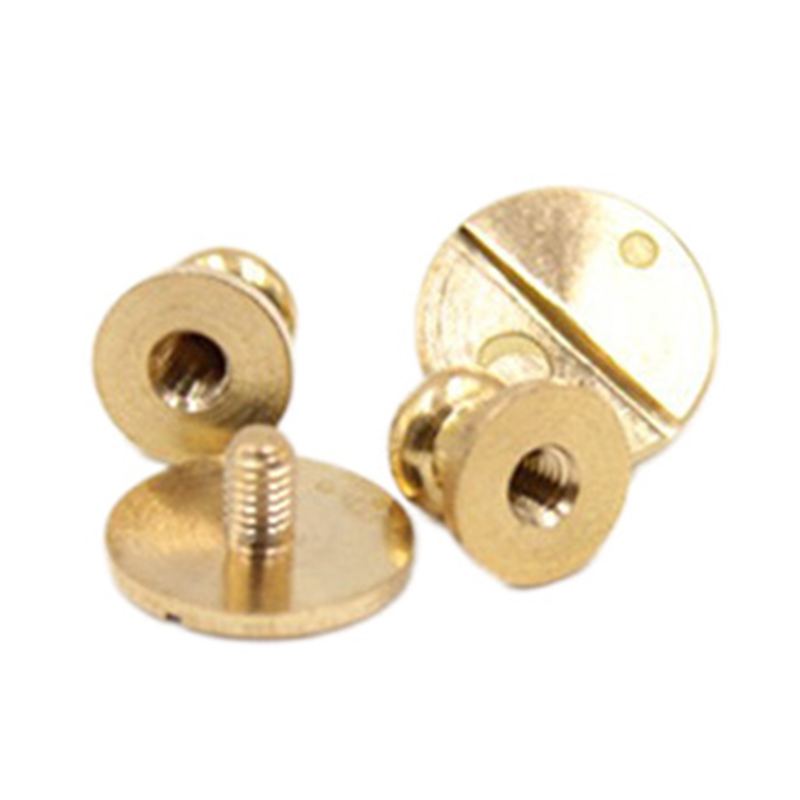 Reka bentuk baharu Solid Brass Sam Brown Button Stud Untuk kulit Reka bentuk baharu Solid Brass Sam Brown Button Stud Untuk kulit