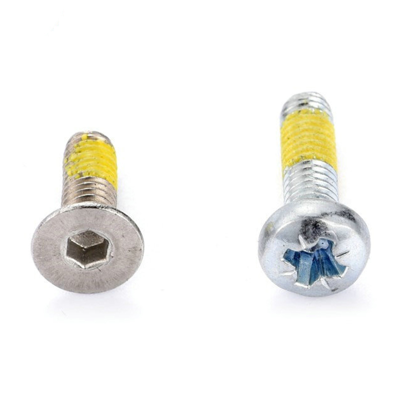 Skru mesin torx(hex) kepala pan(countersunk) dengan tampalan nilon kuning Skru mesin torx(hex) kepala pan(countersunk) dengan tampalan nilon kuning