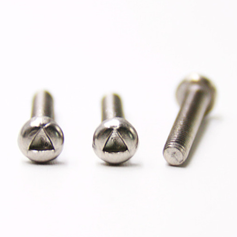 Skru kalis tamper trigroove kepala bulat m6 tersuai Skru kalis tamper trigroove kepala bulat m6 tersuai