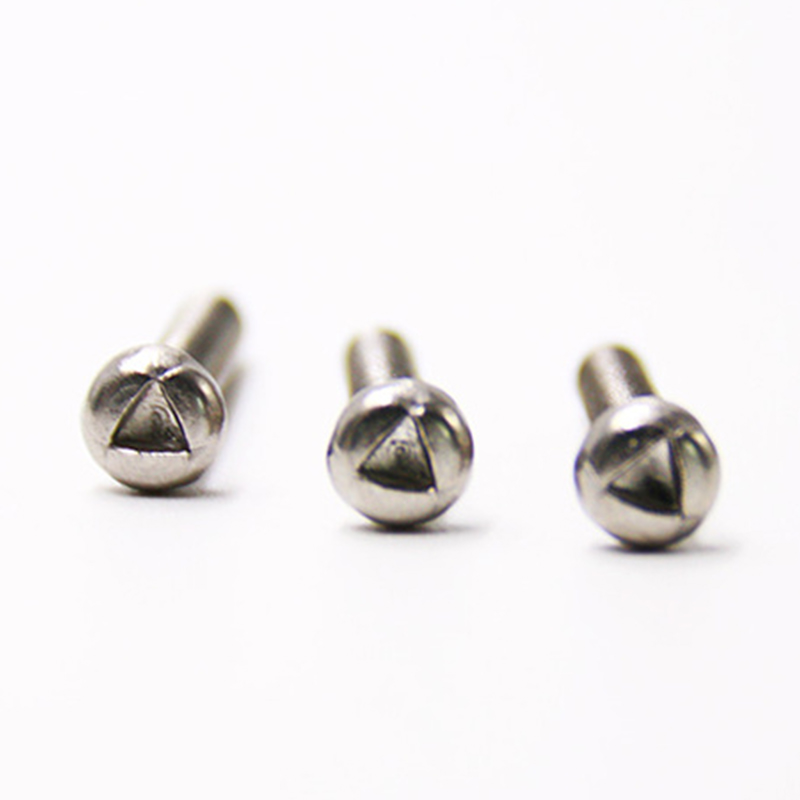 Skru kalis tamper trigroove kepala bulat m6 tersuai Skru kalis tamper trigroove kepala bulat m6 tersuai