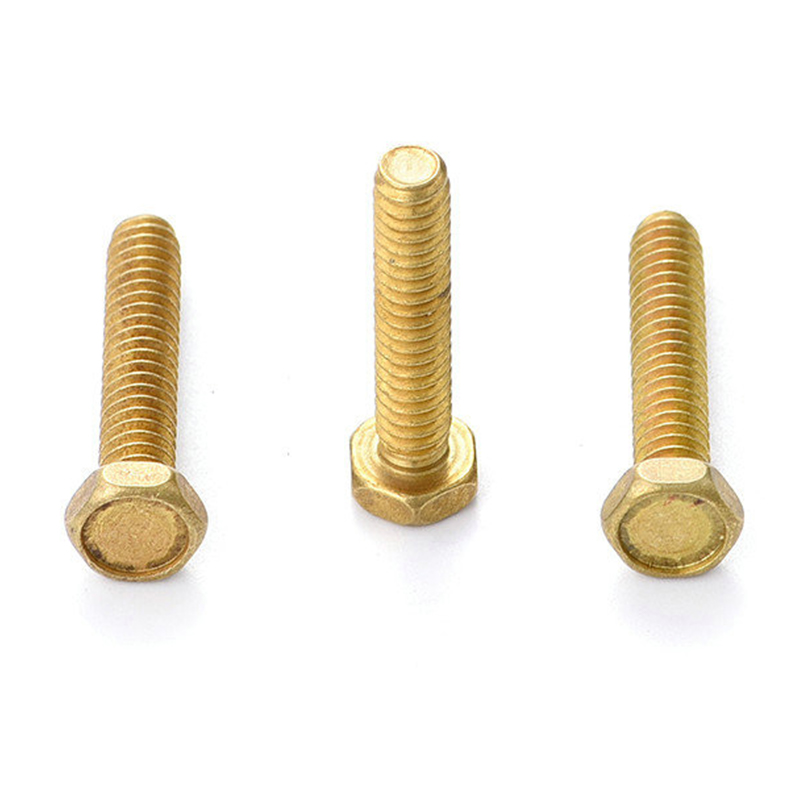 DIN933 bolt kepala hex tembaga pepejal DIN933 bolt kepala hex tembaga pepejal