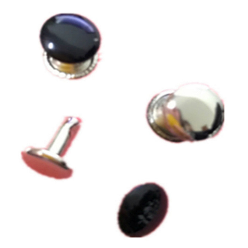 Rivet tembaga sisi dua dengan enamel gantung untuk pakaian&beg Rivet tembaga sisi dua dengan enamel gantung untuk pakaian&beg