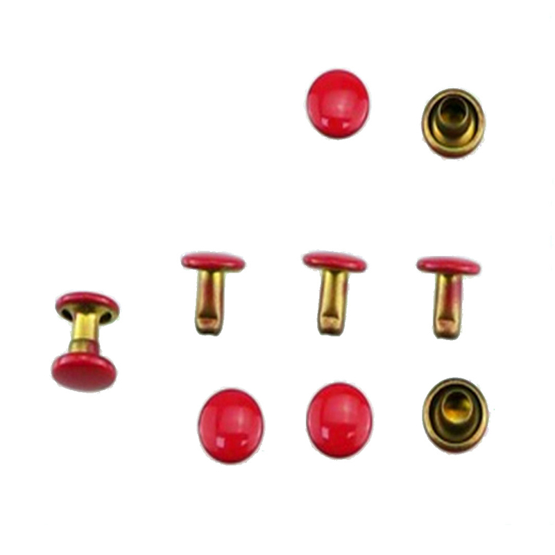 Rivet tembaga sisi dua dengan enamel gantung untuk pakaian&beg