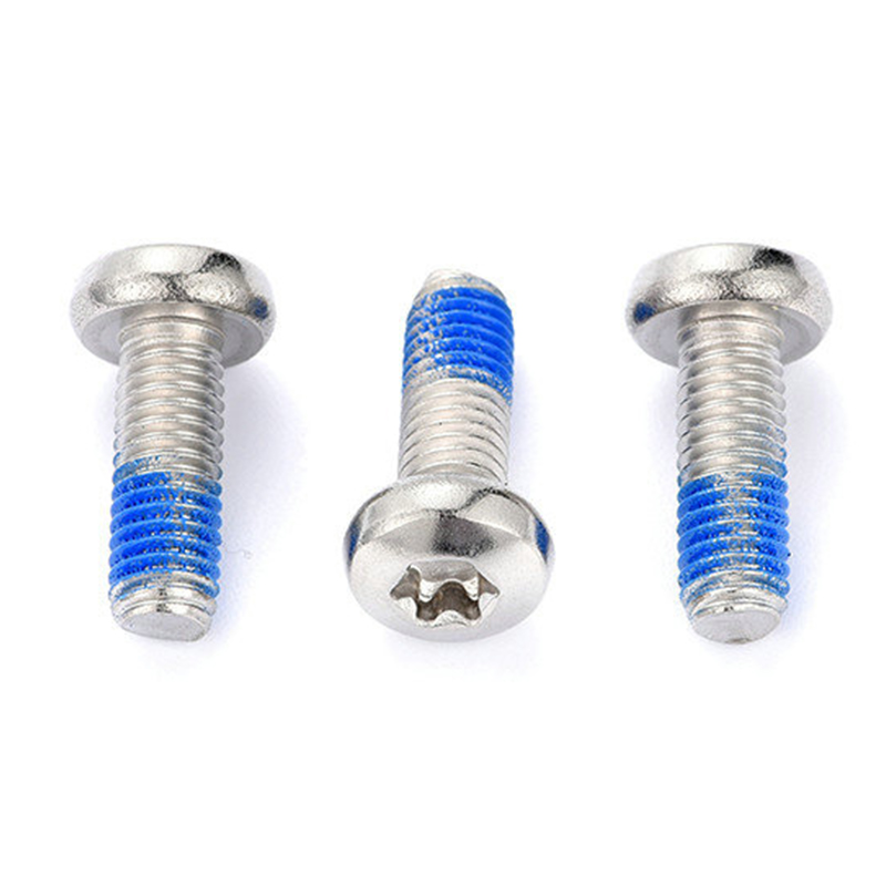 M3 Skru mesin torx kepala bulat dengan tampalan Nylon M3 Skru mesin torx kepala bulat dengan tampalan Nylon