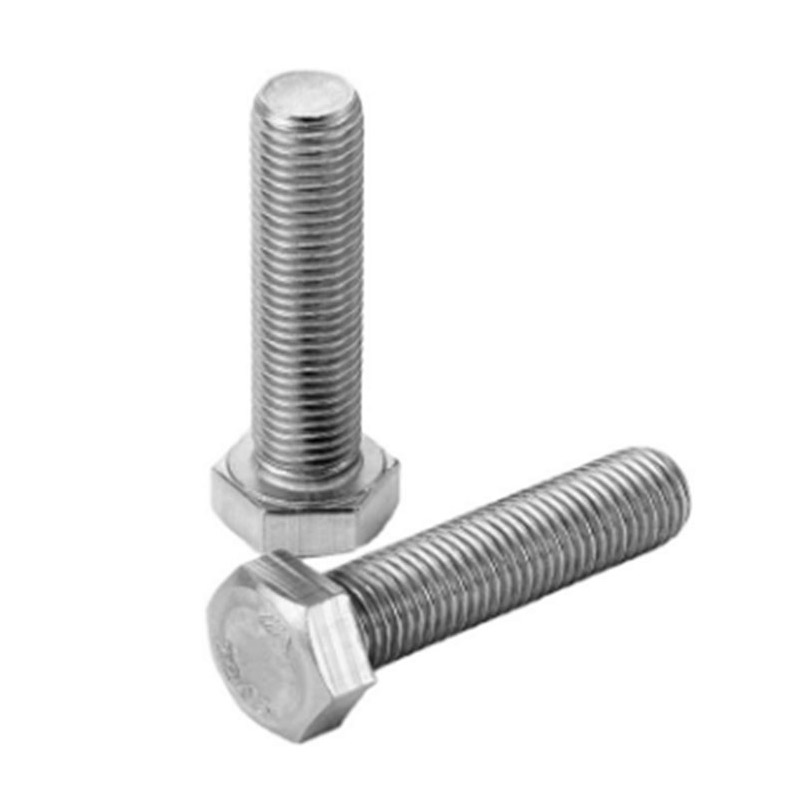DIN 933 gred 8.8 bolt kepala hex keluli karbon dengan zink putih DIN 933 gred 8.8 bolt kepala hex keluli karbon dengan zink putih