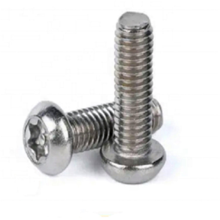 Kepala butang ISO7380 skru keselamatan torx pin 6 cuping bukti gangguan Kepala butang ISO7380 skru keselamatan torx pin 6 cuping bukti gangguan