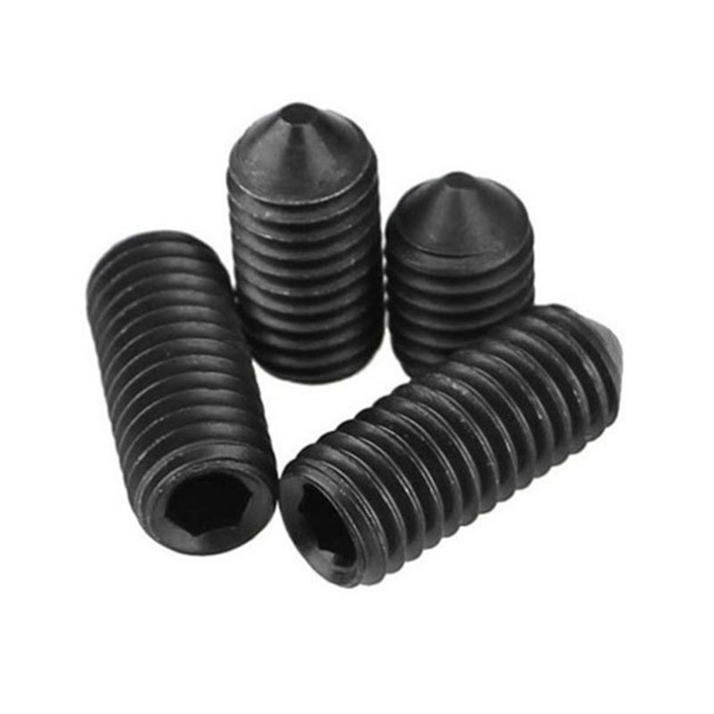 SCM435 hitam m3 din914 skru set mata kon